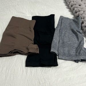 Workout tights shorts bundle